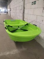 Bateau de pêche pliable en plastique robuste de 2,2 m à double pont, montable sur véhicule, en PE