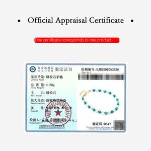 S925 <b>Silver</b> 18K Gold Plated Natural Turquoise Crystal <b>Beads</b> Versatile Sophisticated Women's <b>Bracelet</b>-Fashion Bangles - Product Image 2