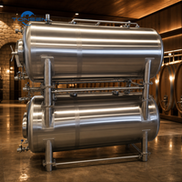 Cuve de fermentation horizontale Tonsen 1000L-5000L en acier inoxydable avec enveloppe chauffante pour brasserie commerciale