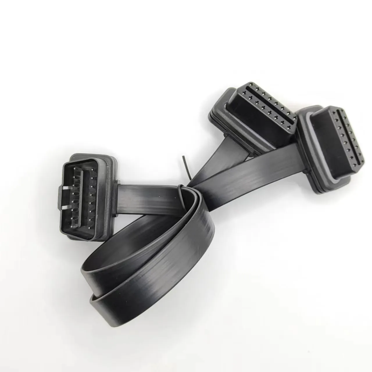 Лидер продаж, дешевый индивидуальный комплект черного удлинительного кабеля Usb один на два Obd
