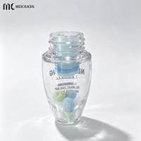 Flacon à double chambre sous vide 30ml+3ml pour séparation poudre-liquide, contenant cosmétique pour sérum anti-rides