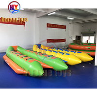 Taille personnalisée 16 sièges jeu de sport nautique PVC gonflable poisson volant bateau banane gonflable à vendre