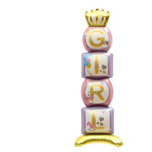 Nuevo Diseño de Globo de Aluminio 4D con Forma de Corona, Decoración para Fiestas de Cumpleaños de Niños y Niñas, Revelación de Género - Product Image 3