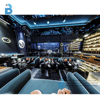 Design d'intérieur de boîte de nuit haut de gamme avec Bar de salon Offre Spéciale Dj scène conception d'installations d'éclairage fantaisie