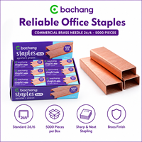 Agrafes en laiton Bachang 26/6 en gros – OEM/ODM disponibles, emballage personnalisé, approvisionnement en vrac pour détaillants et propriétaires de marques