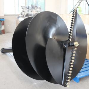 S4-100 100mm diamètre De Tungstène/Tarière Rock pour Petite Pelle Skid Steer Loader Camion Grue - Product Image 3