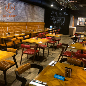 Nuevo Diseño de Muebles para <span class=keywords><strong>Bistro</strong></span>, Hotel, Club Nocturno, Sofá Usado, Asientos de Respaldo Alto, Media Luna, Cuero PU, Restaurante Canadiense, Cabina - Product Image 3