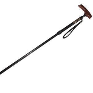 Bastón de fibra de carbono de 5 secciones, telescópico y plegable, con mango de madera maciza, ligero, para uso en exteriores - Product Image 5