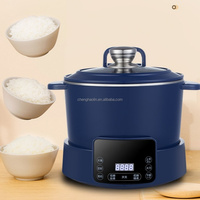 Autocuiseur multifonctionnel en acier inoxydable 3L à levage automatique, pour riz faible en sucre, avec fonction de réservation et de minuterie