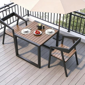 Ensemble de bar en métal robuste pour café sur toit, plage, parc, table et chaises d'extérieur - Product Image 4