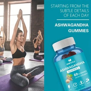 Gomitas de Ashwagandha Veganas, Naturales y de Materia Prima Pura, para Hombres y Mujeres, Alivio del Estrés, Productos de Almacén en EE. UU. - Product Image 5