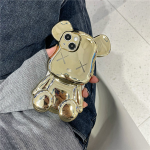 Ốp điện thoại hình gấu mạ điện sang trọng, lấp lánh dành cho <span class=keywords><strong>iPhone</strong></span> 11 12 13 14 15 Pro Plus - Product Image 5