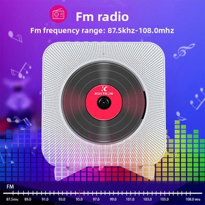 <span class=keywords><strong>Lecteur</strong></span> <span class=keywords><strong>CD</strong></span> mural compact portable MP3 avec écran LED pour l'apprentissage répétitif <span class=keywords><strong>de</strong></span> l'anglais à domicile, sortie 10W, télécommande - Product Image 3