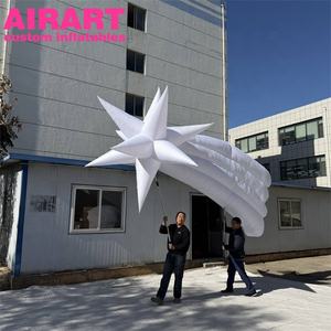 Marioneta Inflable de Estrella Blanca para Decoración de Actividades y Desfiles, <span class=keywords><strong>Marionetas</strong></span> Inflables de Estrella Grande - Product Image 1