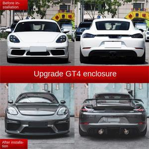 Kit de modification de l'aileron arrière enveloppant de grande taille OEM pour 718 Cayman Boxster Upgrade <span class=keywords><strong>GT4</strong></span> - Product Image 2