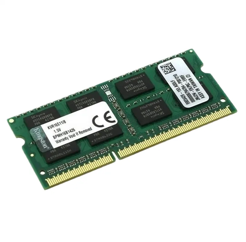 Orijinal, en çok satan 8GB DDR3 PC3-12800 1600MHz SODIMM KVR16S11/8 RAM bellek bellek
