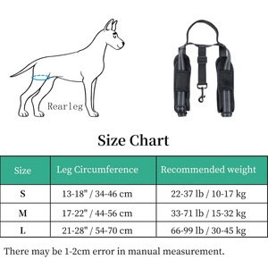 Large Dogs Lift Anti Slip Sling <span class=keywords><strong>Rear</strong></span> Hind Legs <span class=keywords><strong>Harness</strong></span> para Idosos Deficiências e Lesões Pets - Product Image 4
