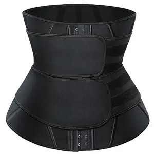 2021 new 2 strap hook closure 13 steel bone hourglass waist shaper waist trainer corset for women