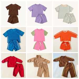 Nuova Collezione Tuta Sportiva Personalizzata per Bambini Set 2 Pezzi con Pantaloni Lunghi Completo per Neonati Tute da Ginnastica per Ragazzi Set di Abbigliamento - Product Image 6
