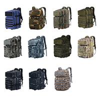 Sac à dos Outdoor 45L Sac à dos Sports Camping Voyage Alpinisme Randonnée Camouflage Tactique Sac à dos Vente en gros