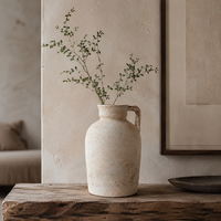Vase en céramique décoratif pour la maison, vases décoratifs pour fleurs, 25 cm, céramique et poterie vintage faits à la main pour le salon