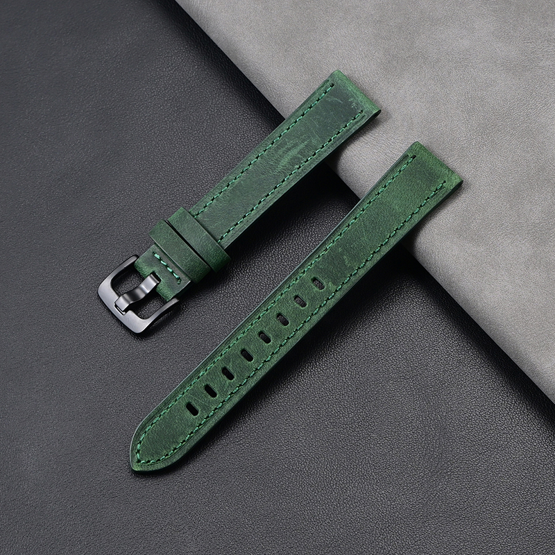 Vert foncé + boucle argentée