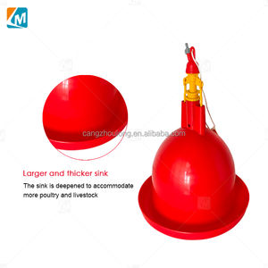 YYB LM137 di alta qualità completamente automatico rosso tacchino campana bevitore <span class=keywords><strong>per</strong></span> selvaggina e pollame - Product Image 4