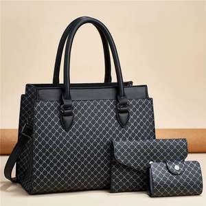 Hot Sale Fashion Elegant Luxury Handbags for Women Women's Crossbody <b>Bag</b> Set Handbag Set 3 Pcs Printed Pattern Lady <b>Bag</b> Set - Product Image 1