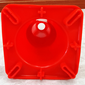 Cône de signalisation routière flexible en PVC orange de 30 cm (12 pouces) avec colliers réfléchissants non-décollables – Vente en gros - Product Image 5