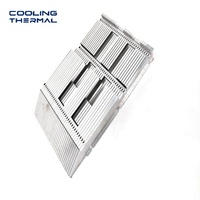 Radiateur en alliage à ailettes échiquetées empilées, dissipateur thermique en aluminium extrudé haute efficacité, conçu pour la dissipation des onduleurs photovoltaïques haute puissance