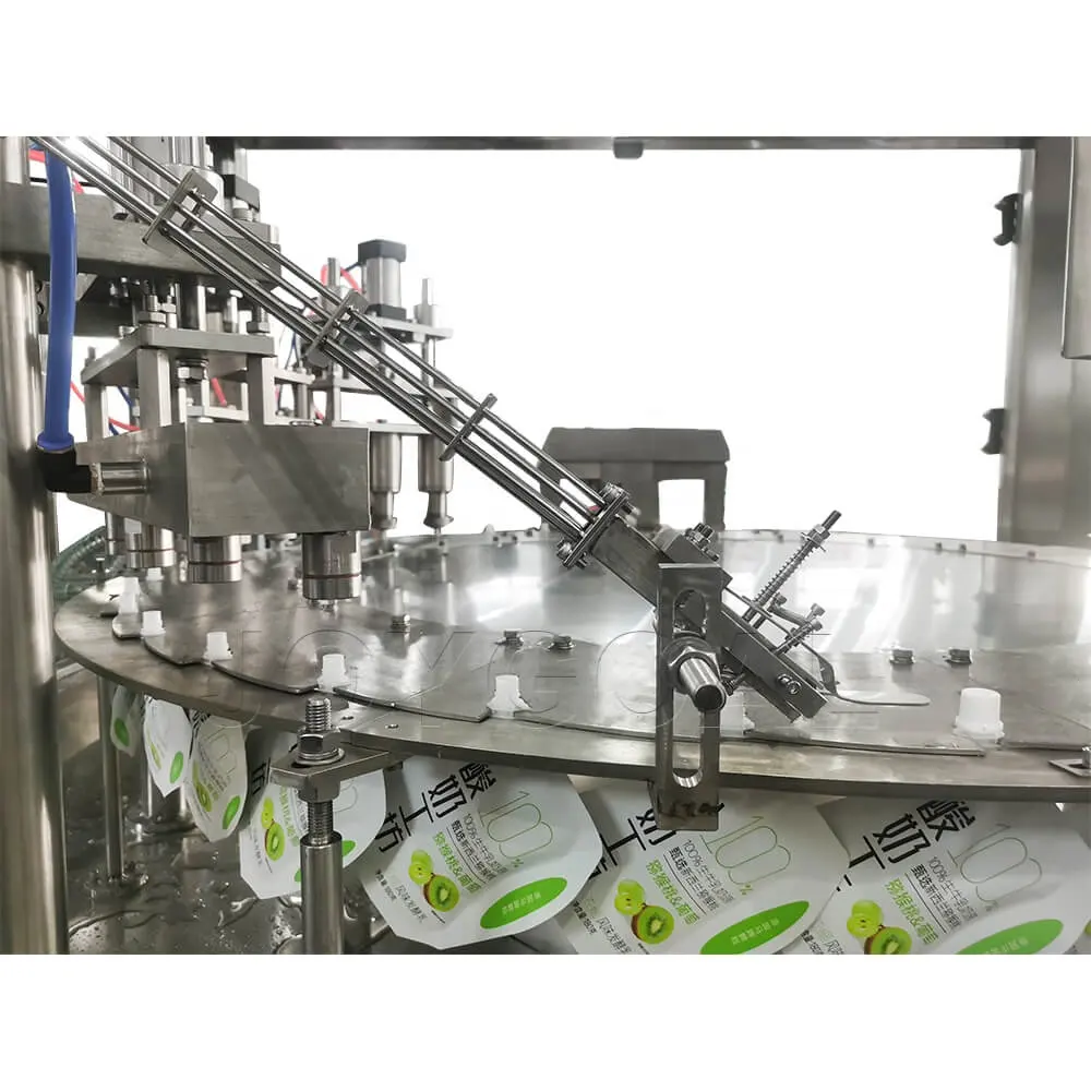 जॉयगोल स्वचालित डॉयपैक सीलिंग मशीन सीलर जेली पेय जैम तरल सेल्फ स्टैंडिंग बैग भरने की मशीन
