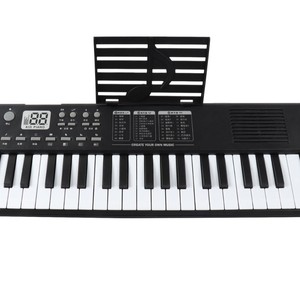 คีย์บอร์ดอิเล็กทรอนิกส์สำหรับเด็ก 37 คีย์พร้อมไมโครโฟนของเล่นเครื่องดนตรีสำหรับเด็กอายุ 2 4 ปีสีชมพูสีส้ม - Product Image 4