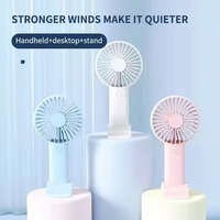 Mini ventilateur rechargeable avec logo personnalisé, lumière LED, boîte cadeau pour événements promotionnels, commande en gros, fabricant