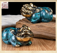 Décor de bureau de style chinois cuivre produit créatif Statue Animal