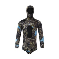 Combinaison de plongée Divista 3 mm en néoprène chromé, deux pièces, à cellules ouvertes, imperméable, coupe-vent, respirante, sans couture, pour la pêche sous-marine et la plongée