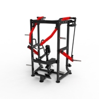 Máquina comercial de carga de placas para la parte media de la espalda, equipo de gimnasio de alta resistencia para entrenamiento de fuerza.