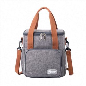 Sac isotherme portable pour pique-nique en plein air, sac à lunch thermique en aluminium anti-fuite - Product Image 5