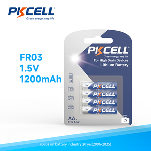 Batería de <span class=keywords><strong>Litio</strong></span> PKCELL de Alta Calidad AA 1200 2900 mAh FR6 FR03 LiFeS2 <span class=keywords><strong>AAA</strong></span> 1.5v para Juguetes - Product Image 1