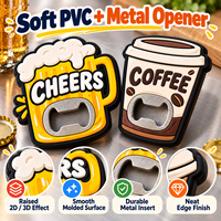 Décapsuleur magnétique promotionnel personnalisé en PVC pour réfrigérateur, aimant souple en caoutchouc, cadeau souvenir