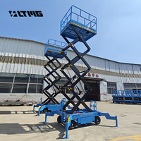 Plateforme de travail mobile LTMG Lift Skylift 6m 8m de hauteur, type ciseaux, 4x4, utilisation intérieure/extérieure, acier allié, 230 kg