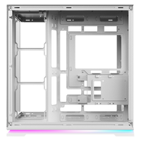 Caja de computadora SAMA PC de vidrio templado ATX CPU Gaming Gabinete de PC de escritorio Chasis de computadora con pantalla