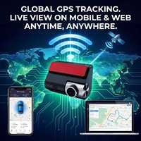 4K Ultra HD Mini Çift Lensli Geniş Açılı Araç Kamerası Dahili GPS WiFi 3 inç IPS Ekran Gece Görüşü Döngü Kayıt 1 Yıl Garanti