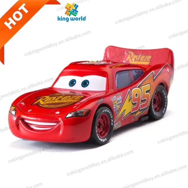 Atacado Pixar Carros 3 Relâmpago Jackson Tempestade O Rei Mater 1:55 modelo de carro em liga de metal fundido presente para crianças