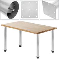 Pieds de table réglables en métal Sondoly de 28 pouces, adaptés aux bureaux, aux tables et chaises de salle à manger, aux meubles