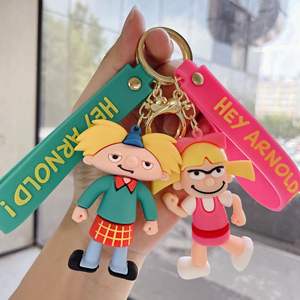 <span class=keywords><strong>Dessin</strong></span> <span class=keywords><strong>animé</strong></span> 3D <span class=keywords><strong>Arnold</strong></span> PVC Anime Figure porte-clés sac en caoutchouc Durable pendentif accessoires cadeaux promotionnels décorations - Product Image 3