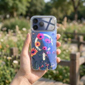 Coque de protection TPU PC scintillante IMD Graffiti pour téléphone portable, étui magnétique pour iPhone 17, <span class=keywords><strong>Google</strong></span> 10A, Samsung S26 - Product Image 4