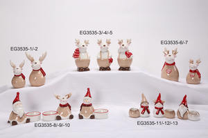 Artesanía de cerámica brillante LED moderna, casa pequeña, fiesta de Navidad, escritorio, luz nocturna, fábrica, decoración de vacaciones - Product Image 4