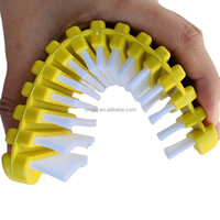 Brosse de nettoyage et d'entretien industrielle OEM flexible en nylon et fil métallique pour haltères de salle de sport