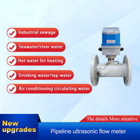 Débitmètre à ultrasons portable à serrage numérique pour la mesure de l'eau liquide OEM