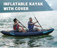 Kayak gonflable de canoë de l'homme du certificat 1-2 de la CE kayak gonflable de 2 personnes avec la couverture d'Oxford